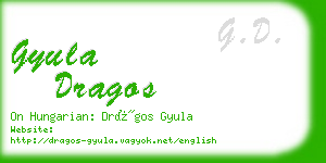 gyula dragos business card